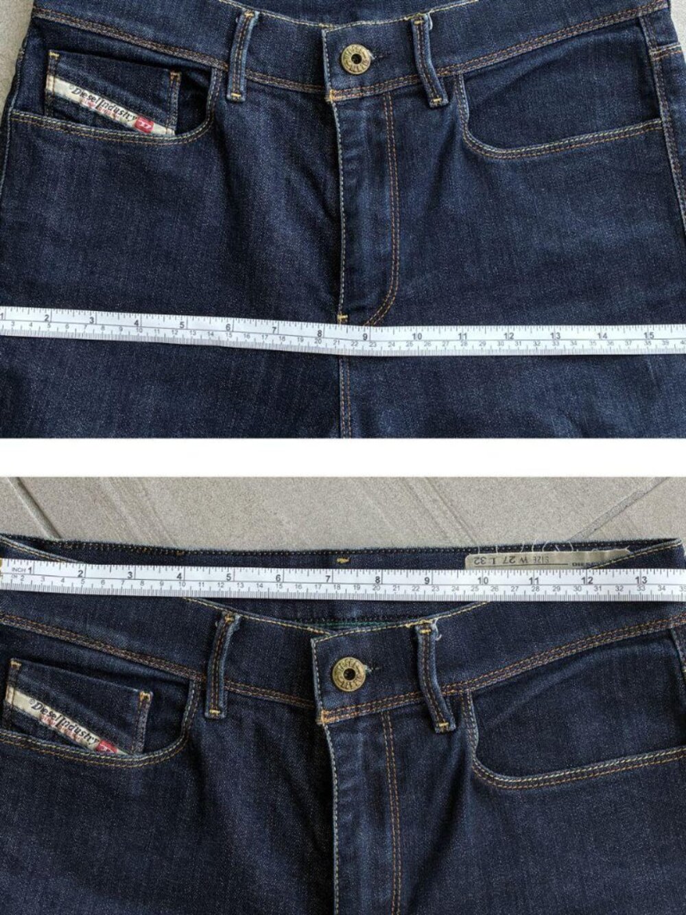 Diesel Highkee High-Rise Straight-Leg Jeans โ Dark Wash ๐ - Picture 5 of 8